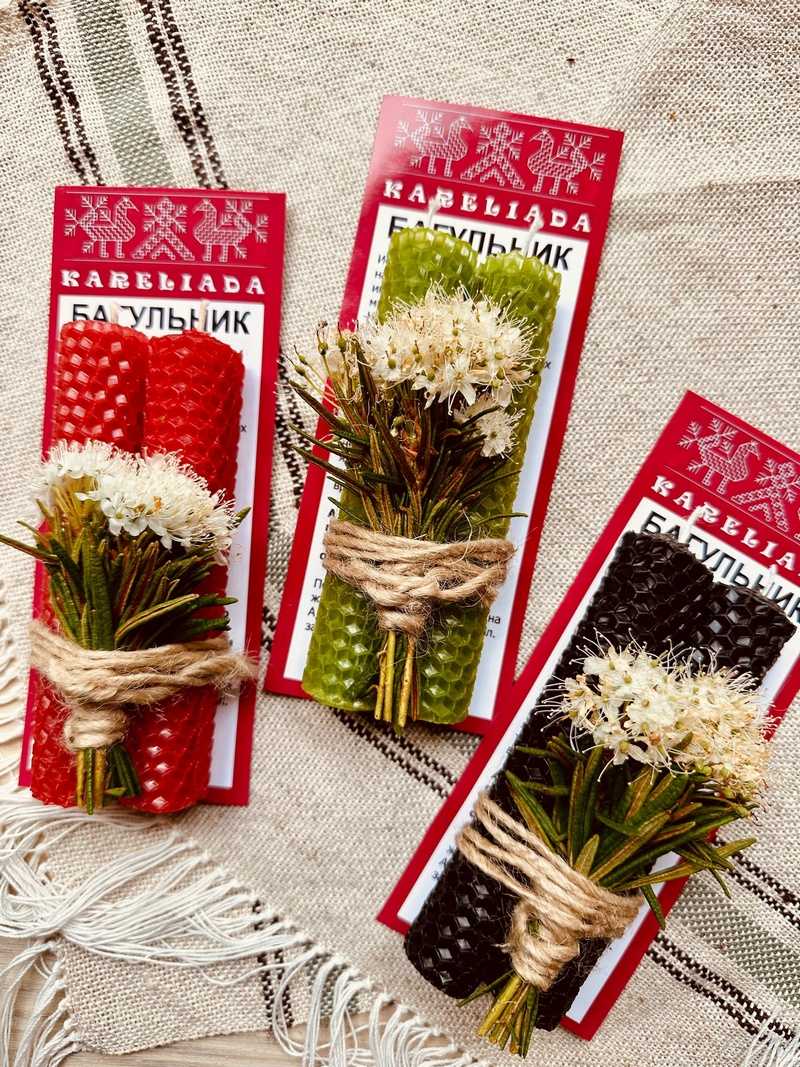 Свечи с багульником KARELIADA
